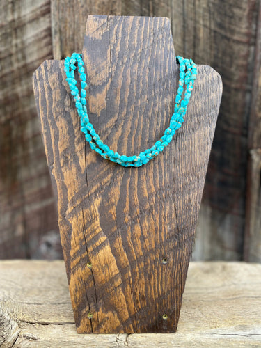 Turquoise Pebble Necklace N0608