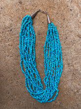 Load image into Gallery viewer, 10 Strand Vintage Turquoise Necklace