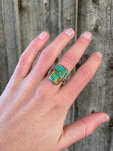 Load image into Gallery viewer, Rising Phoenix Turquoise Ring Size 8 1/4 R0333