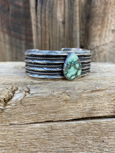 Load image into Gallery viewer, Angel Wing Variscite Cuff C0451