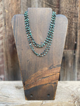 Load image into Gallery viewer, Emerald Green Oxidized Chain N0731