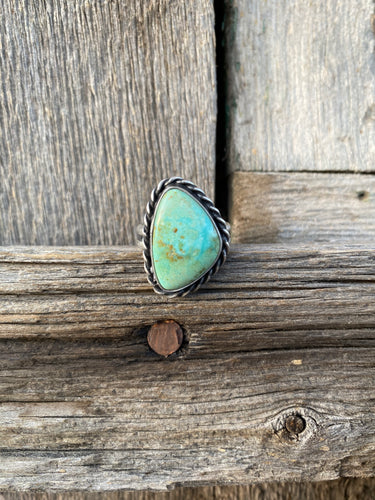 Fox Turquoise Ring Size 8 R0129