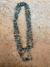 Load image into Gallery viewer, Emerald Green Oxidized Chain N0731