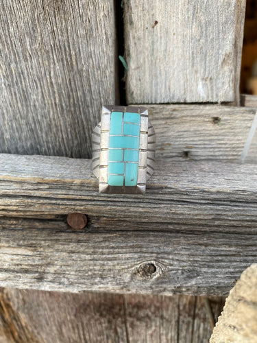 Vintage Inlay Ring Size 12 R0252