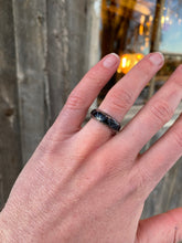 Load image into Gallery viewer, Black Onyx Vintage Inlay Ring Size 6 R0388