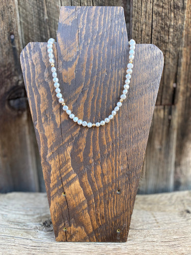 Pearl And Gold Necklace N0564