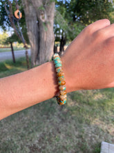 Load image into Gallery viewer, Turquoise Stretchy Bracelet