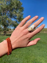 Load image into Gallery viewer, Chicken Track Ring Size 7 R0493