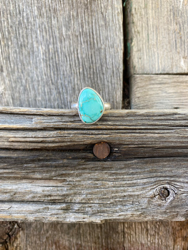 Carico Lake Turquoise Ring Size 5 R0318