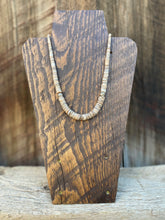 Load image into Gallery viewer, Graduated Turquoise Heishi Necklace N0697