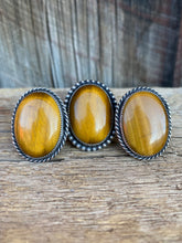 Load image into Gallery viewer, Tigers Eye Ring Size 7.5 R0384