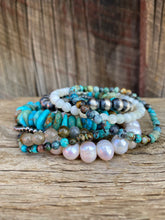 Load image into Gallery viewer, Turquoise Stretch Bracelet C0229