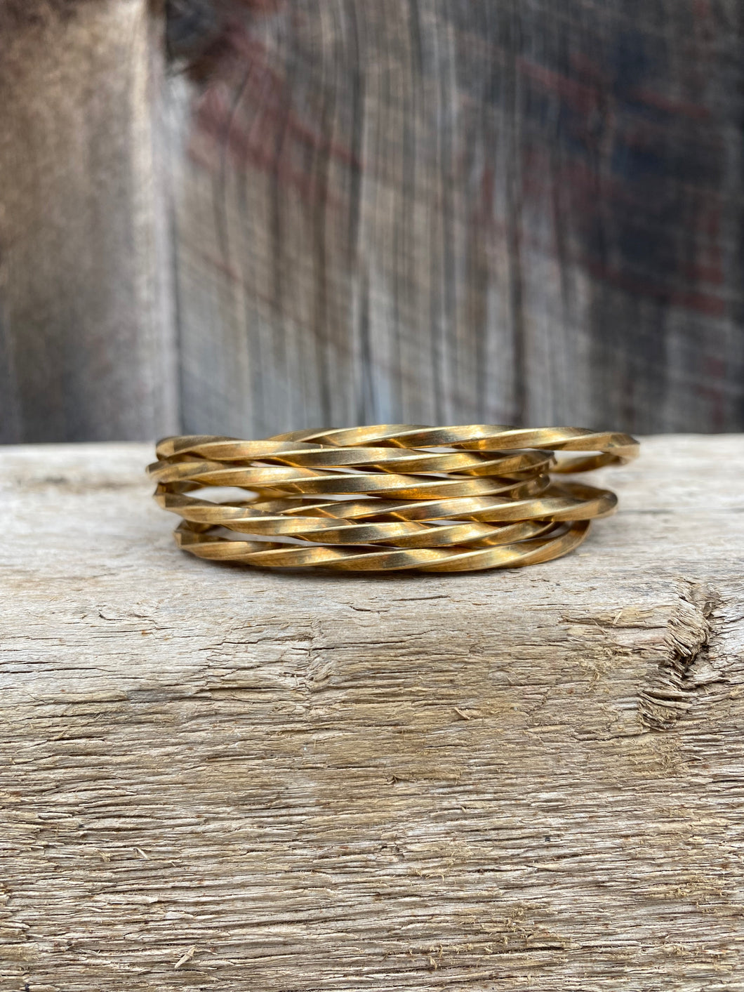 Twisted Brass Cuff C0387