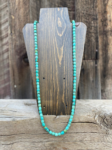 Turquoise Barrel Necklace