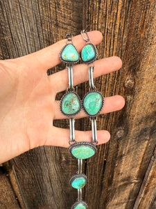Tyrone Turquoise Lariat Necklace N0703
