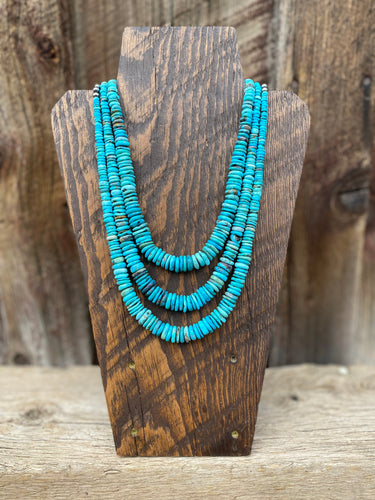 Graduated Turquoise Necklace N0649