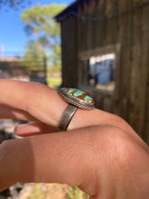 Load image into Gallery viewer, Number 8 Turquoise Ring 8.5 R0424