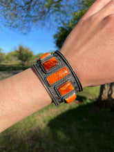 Load image into Gallery viewer, Orange Spiny Oyster Cuff