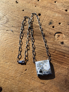 White Buffalo Bar Necklace N0629