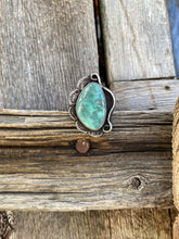 Load image into Gallery viewer, Broken Arrow Variscite Ring Size 7