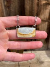 Load image into Gallery viewer, Chicken Track Jasper Bar Necklace N0826