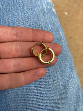 Load image into Gallery viewer, Chunky Huggie Hoop Earrings GF