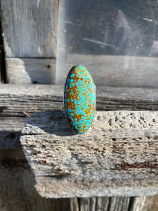 Number 8 Turquoise Ring Size 7 R0290