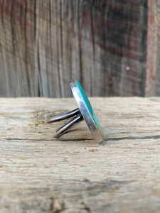 Tyrone Turquoise Ring Size 8 R0314