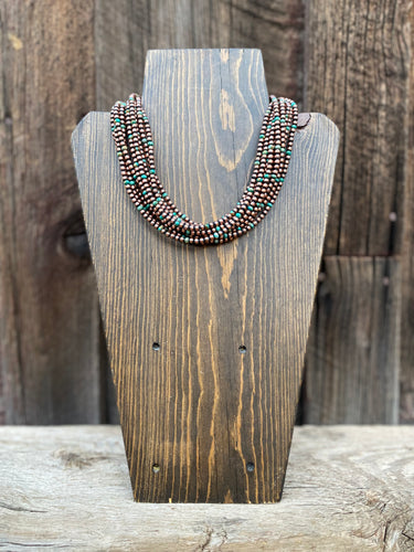 Copper and Turquoise Necklace N0750