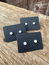 Load image into Gallery viewer, 4mm Opal Earrings E0165