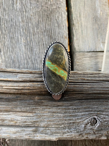 Tyrone Turquoise Ribbon Ring Size 8.5 R0319