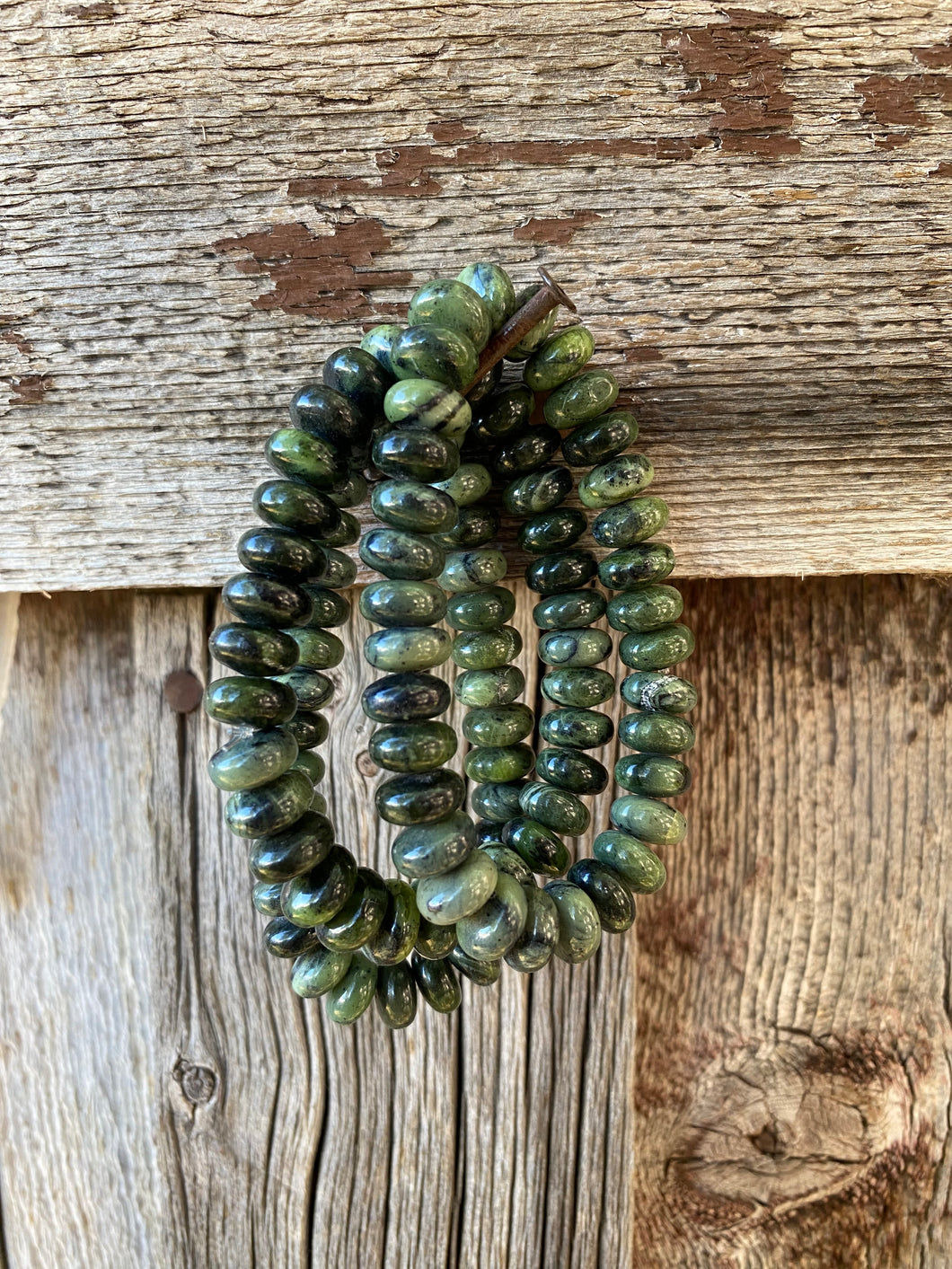 Canadian Jade Stretchy Bracelet C0397