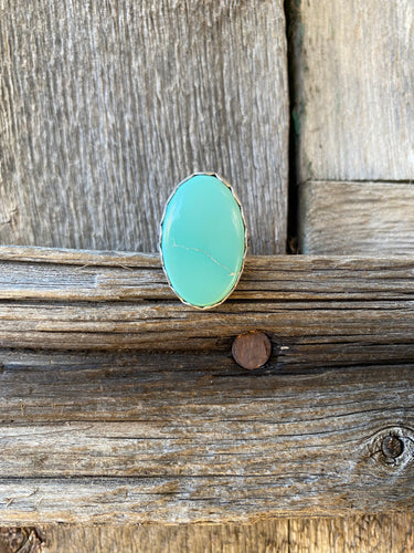 Fox Turquoise Ring Size 6.5 R0338