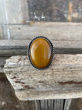 Load image into Gallery viewer, Tigers Eye Ring Size 8 1/4 R0383