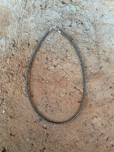 3mm Sterling Suacer Necklace 16” N0687