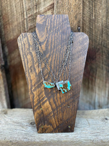 Turquoise Bar Necklace N0626