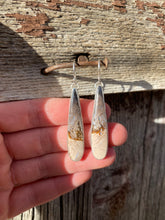 Load image into Gallery viewer, Petrified Palm Wood Earrings