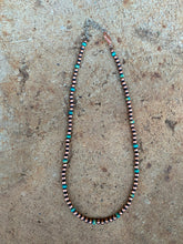 Load image into Gallery viewer, Copper and Turquoise Necklace N0750