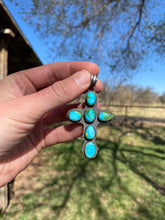 Load image into Gallery viewer, Sonoran Gold Cross Pendant P0463