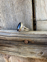 Load image into Gallery viewer, Vintage Black Onyx Ring 8 R438