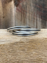 Load image into Gallery viewer, Double Band Sterling Cuff C0390