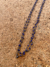 Load image into Gallery viewer, Lapis Chain Necklace N0913