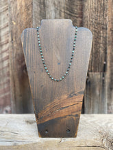 Load image into Gallery viewer, Emerald Green Oxidized Chain N0731