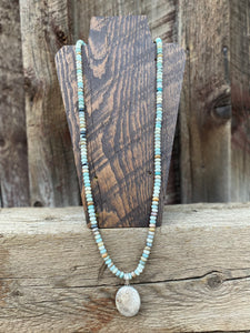 Petrified Coral Pendant P0656