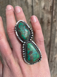 Vintage Turquoise Ring Size 6 R0389