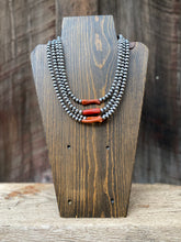 Load image into Gallery viewer, Coral Barrel Necklace N0920
