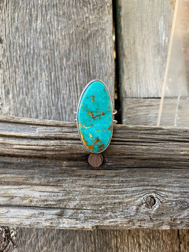 Tyrone Turquoise Ring Size 8 R0314
