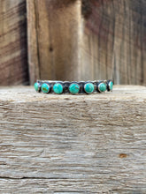 Load image into Gallery viewer, Vintage Sterling Turquoise Cuff