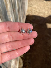 Load image into Gallery viewer, Silver Burst Earrings E0145