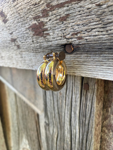 Gold Hoops E0226